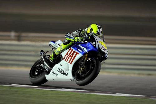 QATAR test - Rossi action